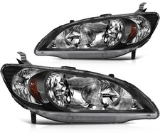 For 2004-2005 Honda Civic 24 Door Headlights Assembly Left Right Sides For 2004-2005 Honda Civic 24 Door Headlights Assembly Left Right Sides