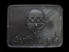 NC27155 VINTAGE 1978 AUTOWEEK CAR MAGAZINE BELT BUCKLE