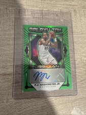 PJ Washington Jr 2024-25 Obsidian Galaxy Ink Auto 10/25 Green Flood GI-PJW