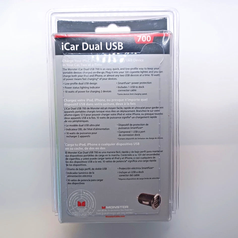 Monster Cable iCar USB 700 para iPod y iPhone Foto 2 de 4