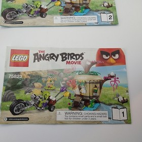 Lego 75823 ANGRY BIRDS Movie Island Egg Heist Instruction Manuals 1 & 2 ONLY