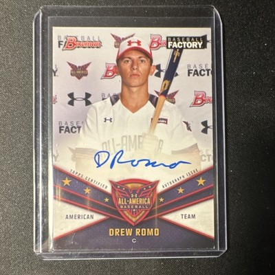 Topps 2020 Bowman Draft Drew Romo Auto UAA-14 Under Armour Game American Team