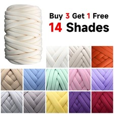 250/500g Super Thick Soft Chunky Wool Gaint Yarn Bulky Arm Knitting Roving UK