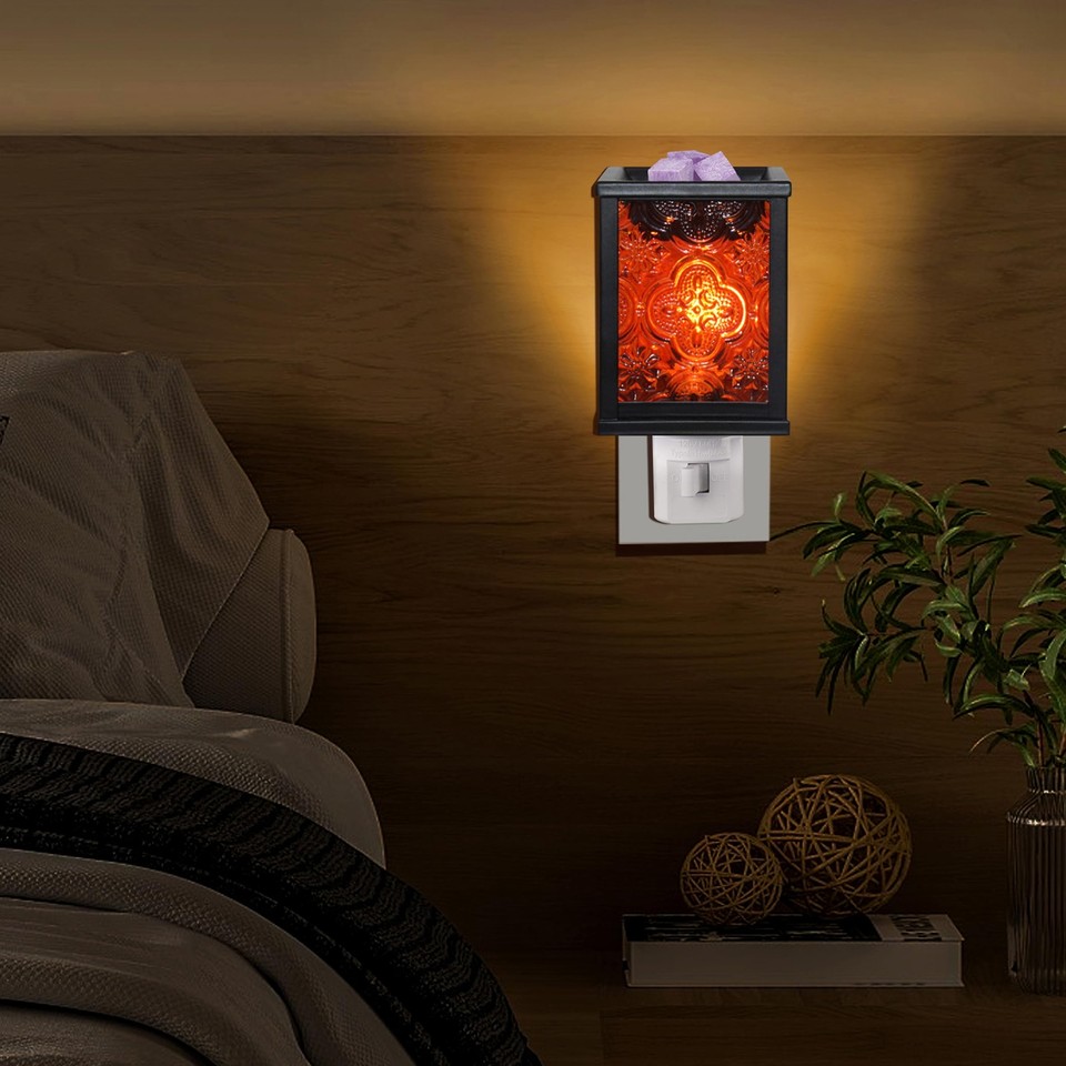 CVHOMEDECO. Wall Plugin Moroccan Electric Wax Melt Warmer Decorative