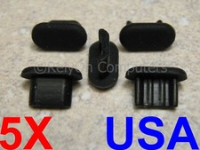 5x Anti Dust Cover Flex Soft Plastic Plug For Micro USB Charging Port Protection