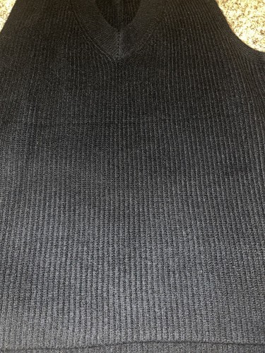 VINCE CAMUTO WOMEN'S OVERSIZED VEST Black LONG SLEEVELESS SIZE X-Large New XL - Picture 5 of 5