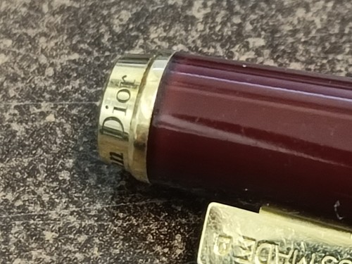 SUPERBA PENNA ROLLER CHRISTIAN DIOR LUSSUOSA BORDEAUX SWISS MADE - Foto 6 di 10