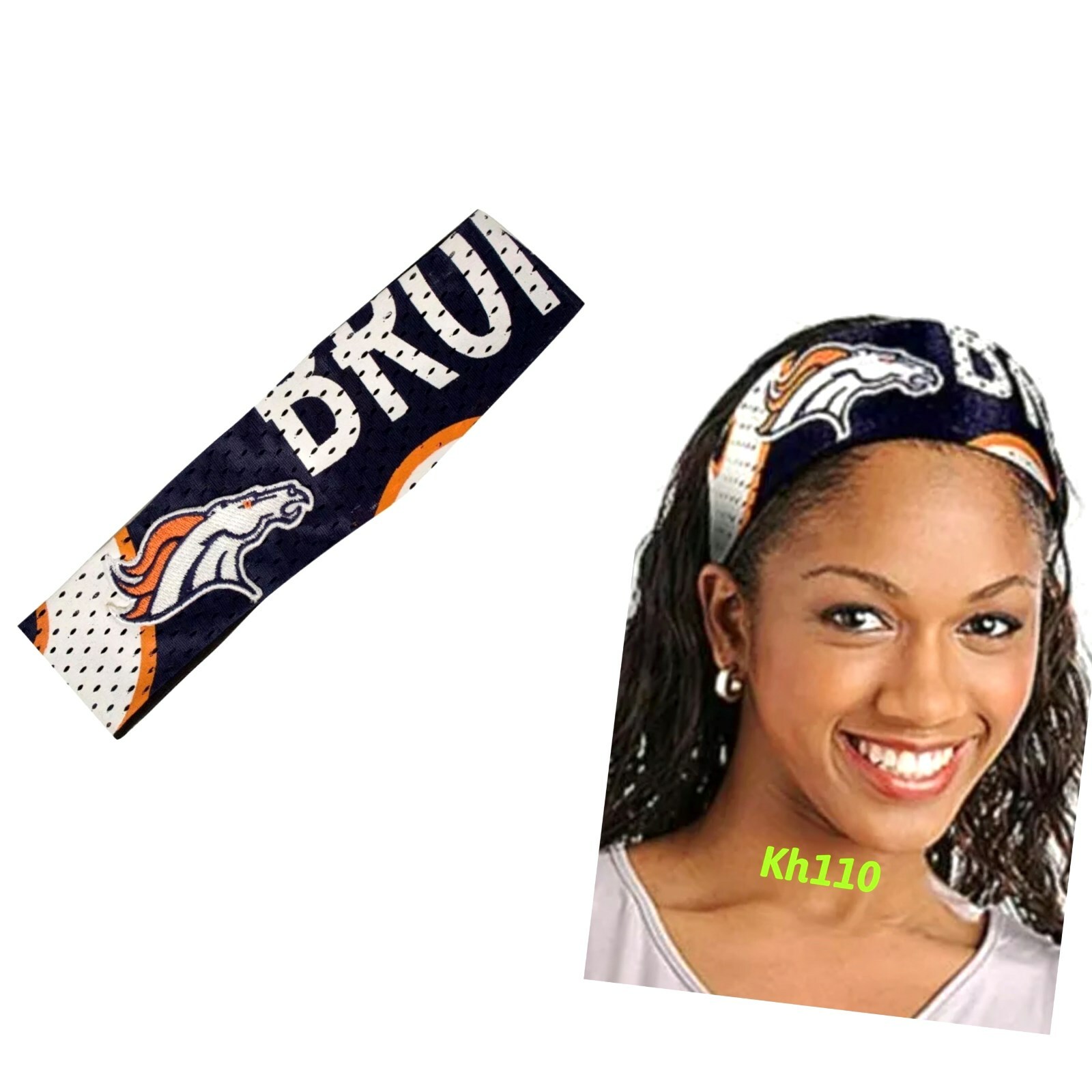 Denver Broncos NFL Fanband Headband Ladies Team Apparel eBay
