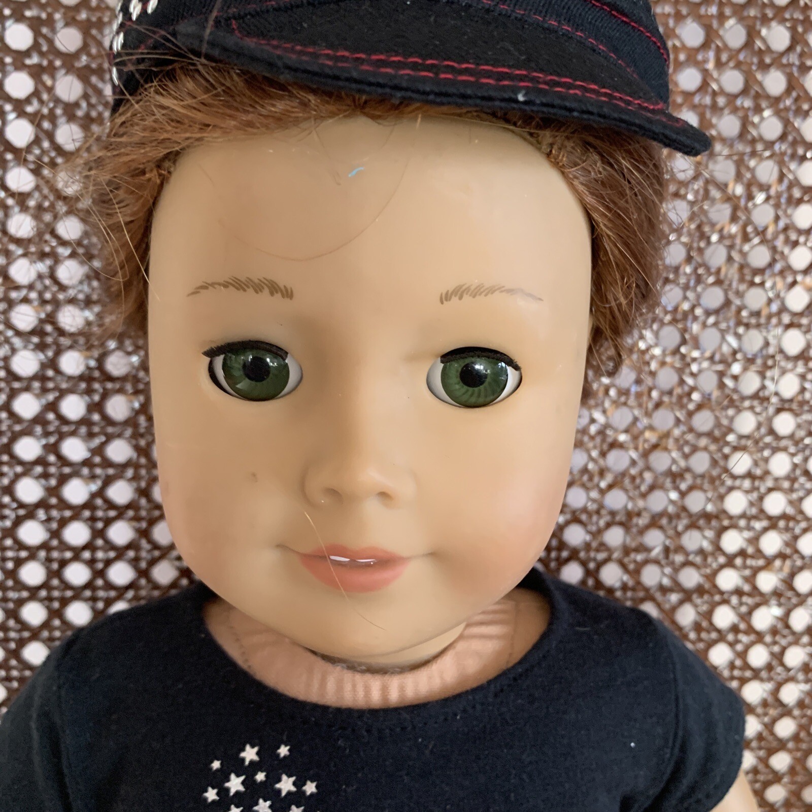 American Girl Doll 18” Red Hair Green Eyes Pierced Ears AG Place Los