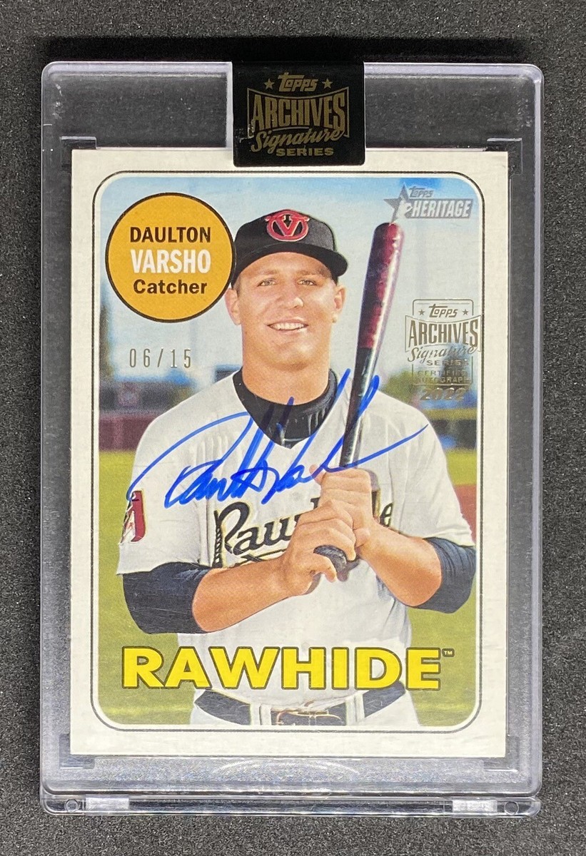Daulton Varsho 2022 Topps Archives Signature Series ON CARD AUTO 
