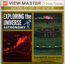Exploring the Universe Astronomy Science 1972 GAF View-Master Packet B-687 Exc.