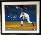 DEREK JETER Signed 16X20 Framed Photo with "04 Gold Glove" Inscription - Steiner