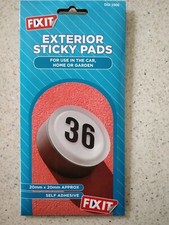 Heavy duty exterior 80 sticky pads, For use in Car, Home,Garden, Self Adhesive. 