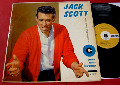Jack Scott ''JACK SCOTT''' 1958, Carlton LP 12/107  1st Pressing LP. VG+/VG