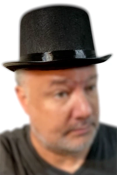 SOMBRERO DE COPA NEGRO CORTO CAMPANA Gorra de fieltro Steampunk Mago Mago Disfraz para adulto Foto 2 de 4