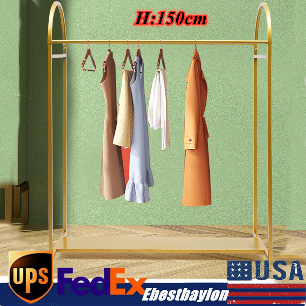Clothes Rack Heavy Duty Clothing Garment Rack Freestanding Clothes Stand Golden-image