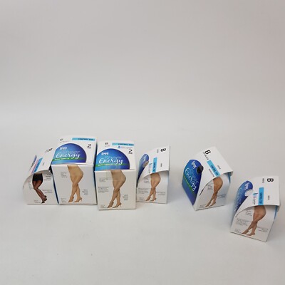 L'eggs 8 Pairs of B Size Medium Support Leg with Different Styles and Colors