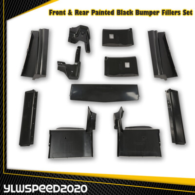 Fit For Cadillac Eldorado 1979-1985 Front & Rear Black Bumper Fillers 11PCS