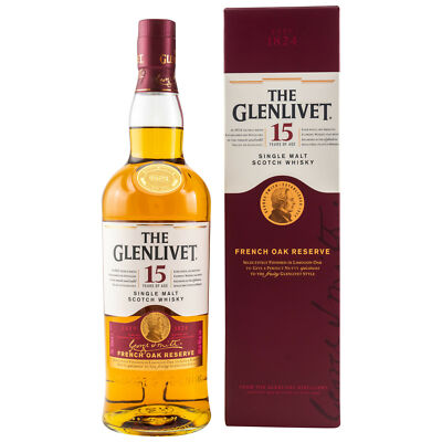 The Glenlivet 15 Jahre 40%Vol. 1x0,7L  - Single Speyside Malt in Geschenkpackung