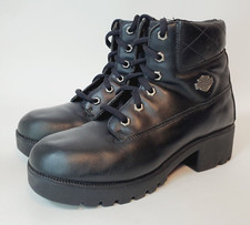 Botas Harley Davidson para mujer talla 10 control de crucero 82034 cuero negro motocicleta