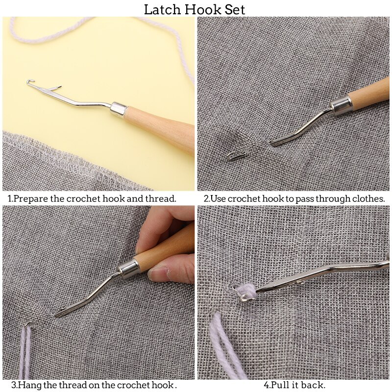 Wig Crochet Needles Set Dreadlock Crochet Hook Hair Weave Needle