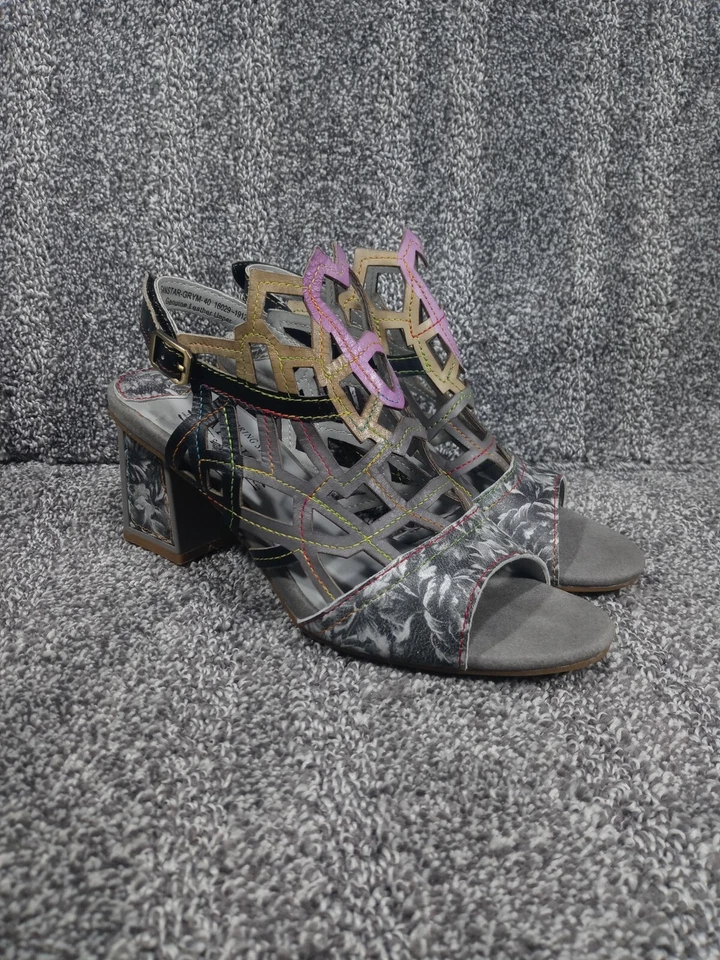 L'artiste Spring Step Leather Sandals Jive Sz 40 Artisan Platform Sanstar Shoes  - Image 2 of 4