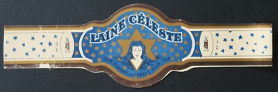 Altes Etikett HIMMLISCHE WOLLE Davidstern Spinnerei LYON wool old label