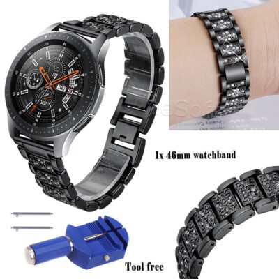 Diamond Bling Chain Strap WatchBand for Samsung Gear S3 Frontier R765T T-Mobile