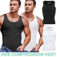 Fajas Colombianas para Hombres Men BODY SHAPER ABDOMEN CONTROL TANK Slimming Gym
