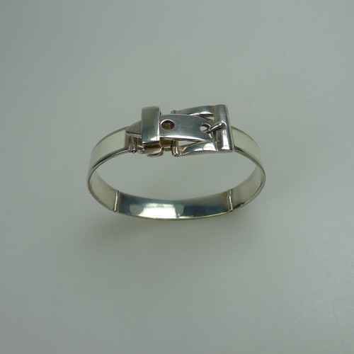 Belt Bracelet Sterling Silver & Ivory Enamel, 30 gram. - Picture 3 of 5
