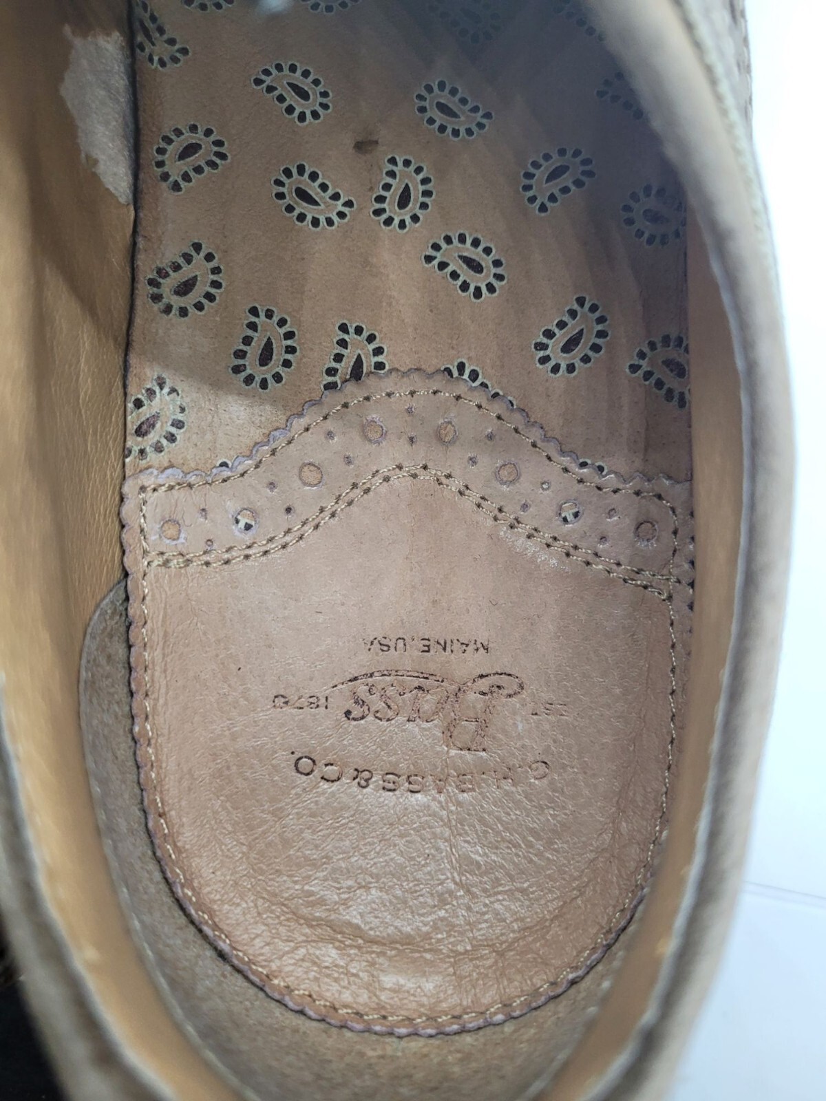 SAOLA Scarpe Oxford Allen Edmonds da uomo in pelle nabuk 9 5 M marrone marrone marrone chiaro Professor USA