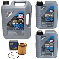 MotoröL Set Top Tec 4600 5W-30 Liqui Moly 7 Liter + ÖLfilter FüR BMW 1Er 3Er 5Er
