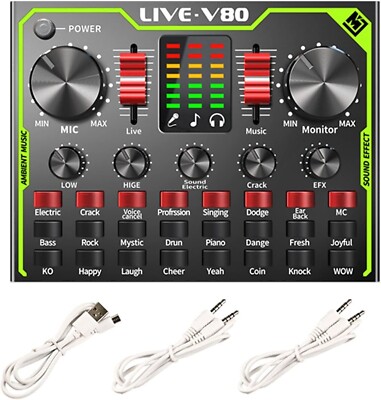 Professional Audio Mixer, Music Recording, Audio Gaming, Voice Changer, Real-Tim