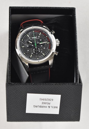 NEW! Weil & Harburg Peake Men's Swiss Racing Chronograph Wrist, Original Pkg. - Picture 4 of 7