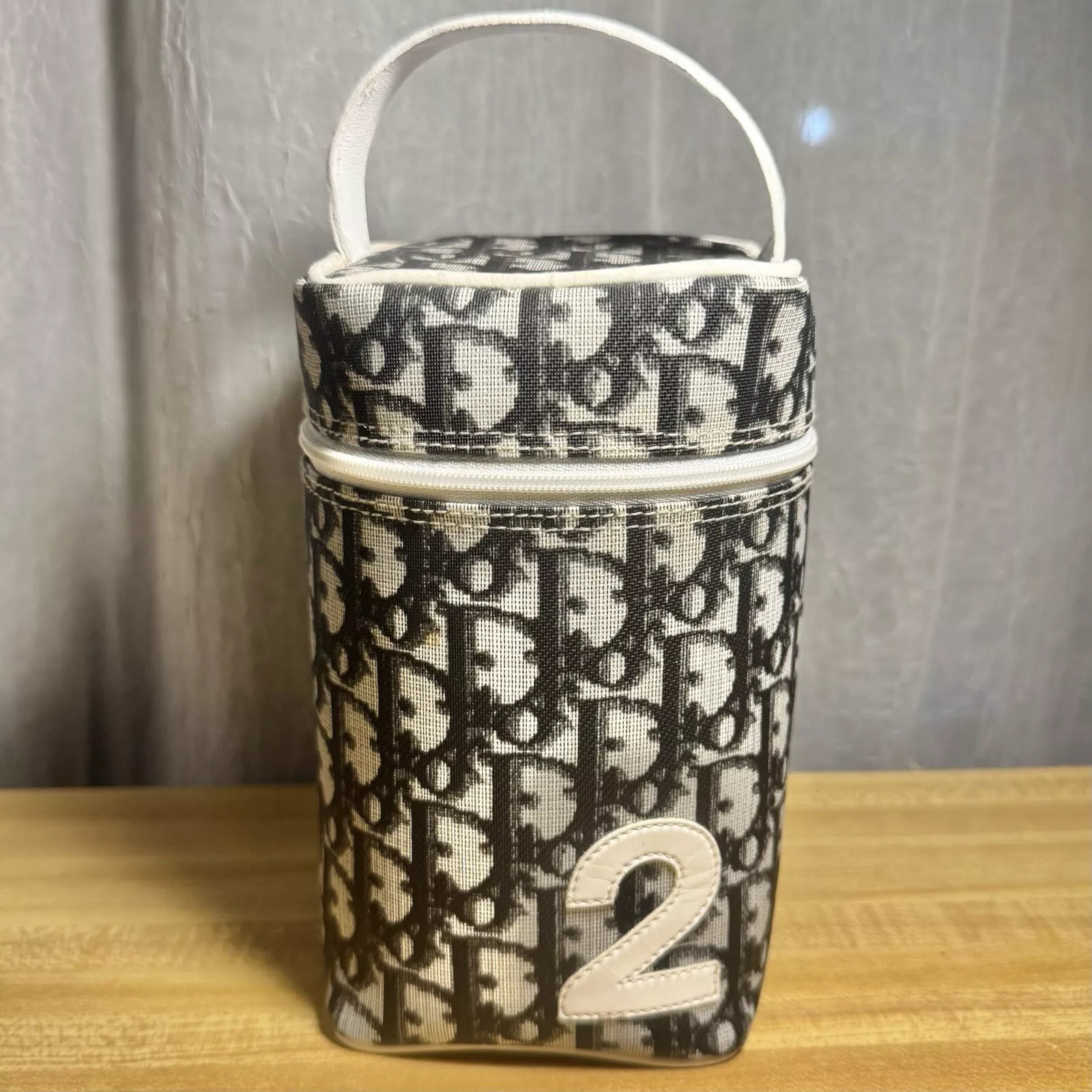 SAC VANITÉ VINTAGE 2003 GALLIANO DIOR NOIR TROTTER DIORISSIMO N°2 MONOGRAMME MONOGRAMME