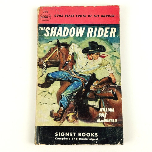 Vintage 1950 The Shadow Rider 1st Ed Western Paperback by William Colt MacDonald