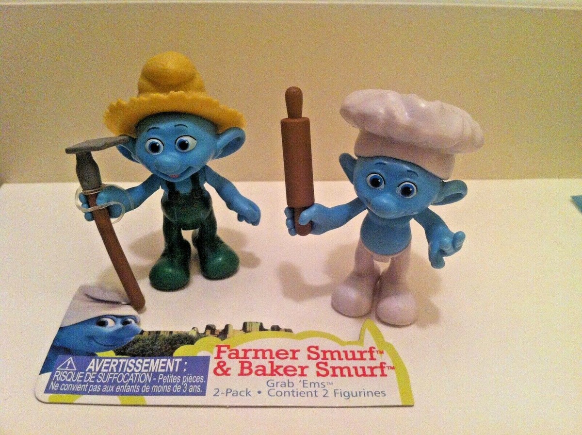 Jakks Pacific The Smurfs Figure Set with Farmer Smurf