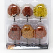 Woodland Classics 3541 Harvest Blaze Trees 3" - 5" Scenery for N HO O Scale