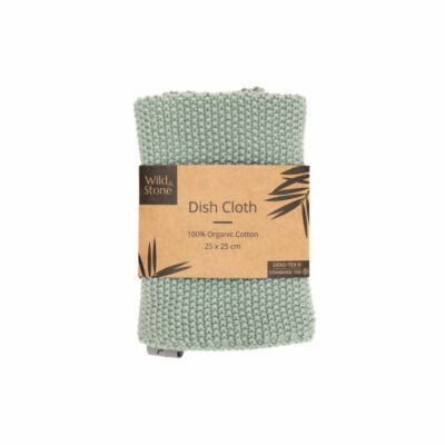 Geschirrtücher aus Bio-Baumwolle - 1er Pack (moosgrün oder ozeanblau) - Wild und Stein