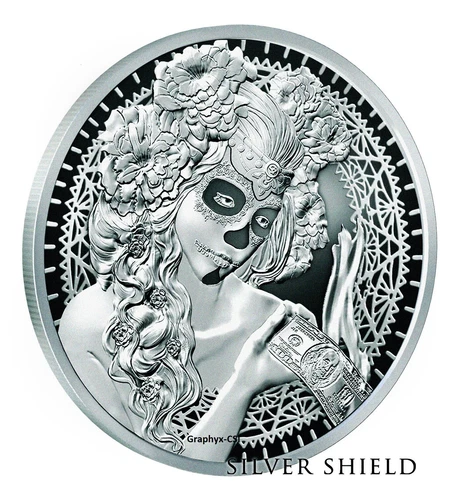 2017 1 oz Proof La Muerte del Dolar - Death of the Dollar #10 - Silver Shield