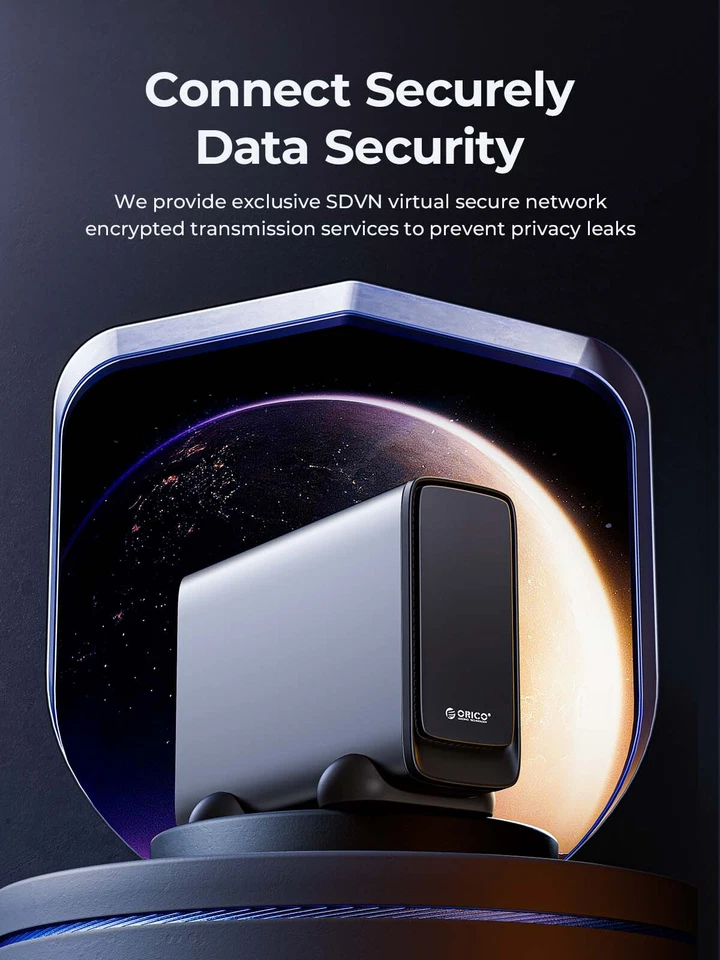 ORICO Private Cloud NAS Storage Networkable Enclosure GbE for Office Home Office - Image 4 of 4