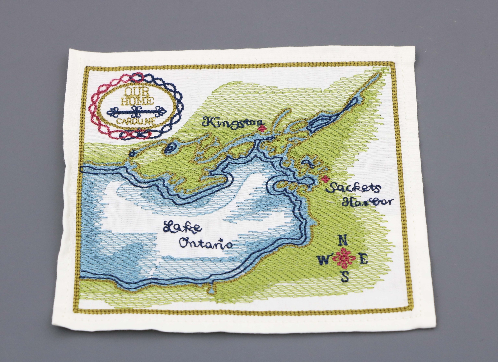 Caroline Travel map for 18'' American Girl doll  5'' * 4.5''