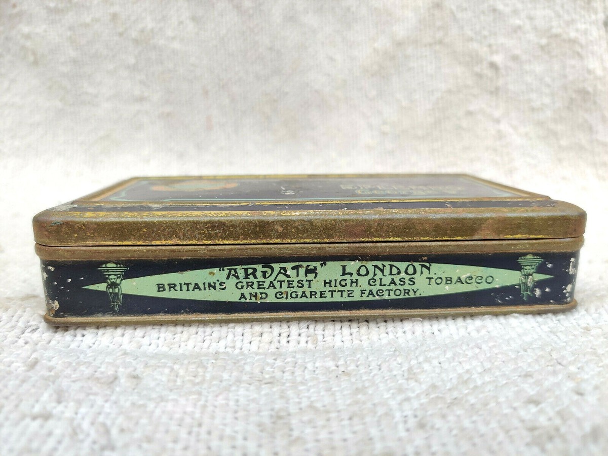 ardath cigarette tin 1920s Vintage Ardath Tobacco Splendo George V Cigarette Tin Box England  CG323