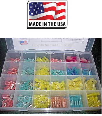 3M Heat Shrink Wire Connector Assortment Automotive Marine Kit 480 Piece Kit USA