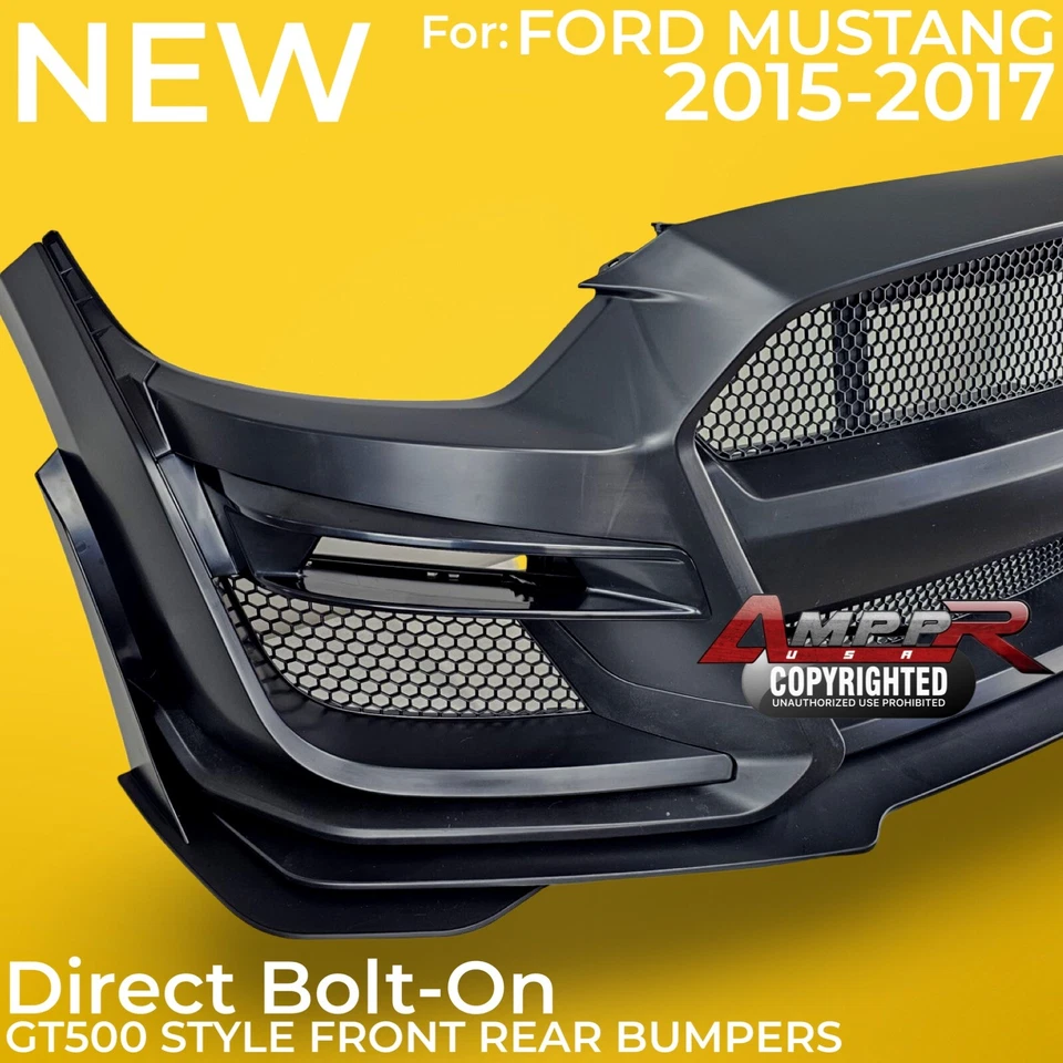 Спойлер крыло капот передний задний бампер для Ford Mustang GT500 2015-2017 годов выпуска - Изображение 2 из 4