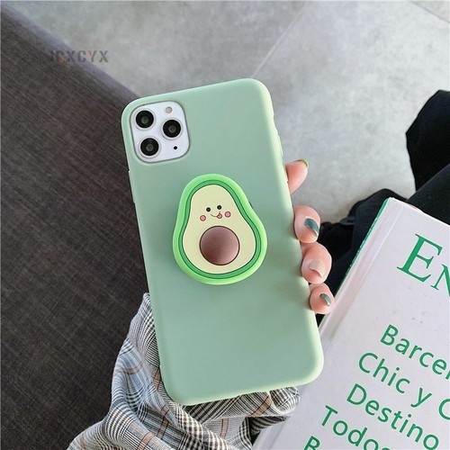 Cute Cartoon Avocado Holder Phone Case Cover For iPhone 16 Pro Max 15 14 13 12 X - Picture 11 of 11