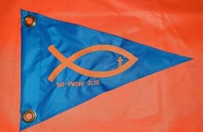 Personalized Christian Fish Cross Safety FLAG ATV Sailboat Jeep UTV Trike