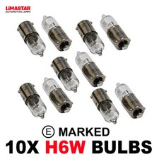 10 x Brand New H6W 434 SIDELIGHT SIDE LIGHT AUTO CAR BULBS 12v 6W