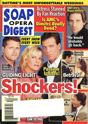 Soap Opera Digest October 5 1999 Kim Zimmer Elizabeth Hubbard Abigail Spencer