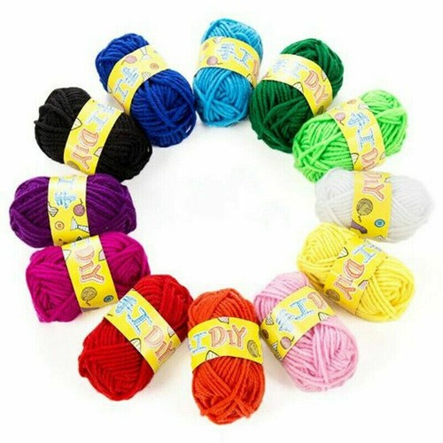 12Stk Filzwolle Wolle zum Strickfilzen Schurwolle Hausschuhe DIY Spielzeug Craft - Bild 1 von 11